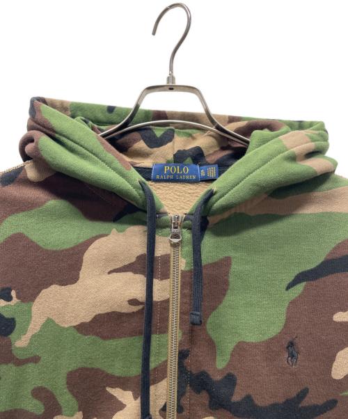 POLO RALPH LAUREN（ポロ・ラルフローレン）POLO RALPH LAUREN (ポロ・ラルフローレン) ジップパーカー カーキ サイズ:XLの古着・服飾アイテム