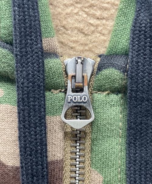 POLO RALPH LAUREN（ポロ・ラルフローレン）POLO RALPH LAUREN (ポロ・ラルフローレン) ジップパーカー カーキ サイズ:XLの古着・服飾アイテム
