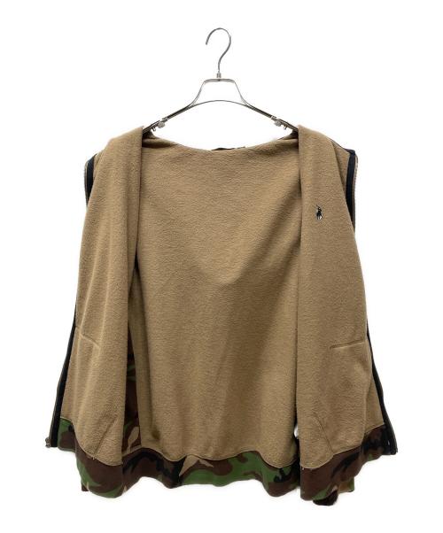 POLO RALPH LAUREN（ポロ・ラルフローレン）POLO RALPH LAUREN (ポロ・ラルフローレン) ジップパーカー カーキ サイズ:XLの古着・服飾アイテム