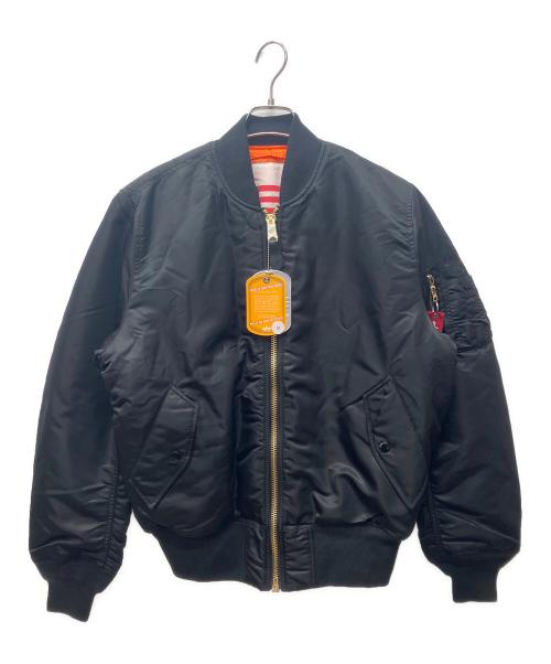 ALPHA（アルファ）ALPHA (アルファ) MA-1ジャケット ブラック サイズ:M 未使用品の古着・服飾アイテム