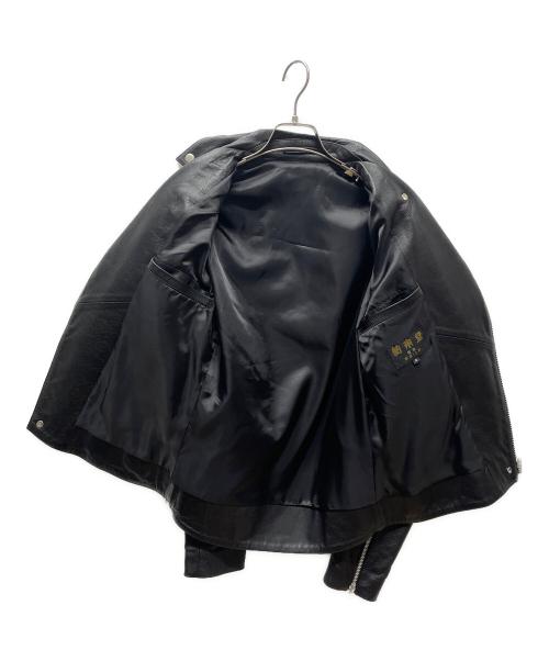 舶来堂（ハクライドウ）舶来堂 (ハクライドウ) ダブルライダースジャケット ブラック サイズ:Sの古着・服飾アイテム