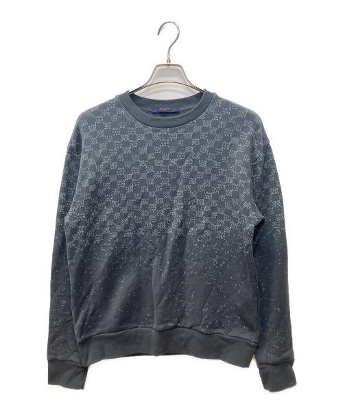 LOUIS VUITTON（ルイ ヴィトン）LOUIS VUITTON (ルイ ヴィトン) ダミエスプレッドプリントスウェット グレー サイズ:Mの古着・服飾アイテム