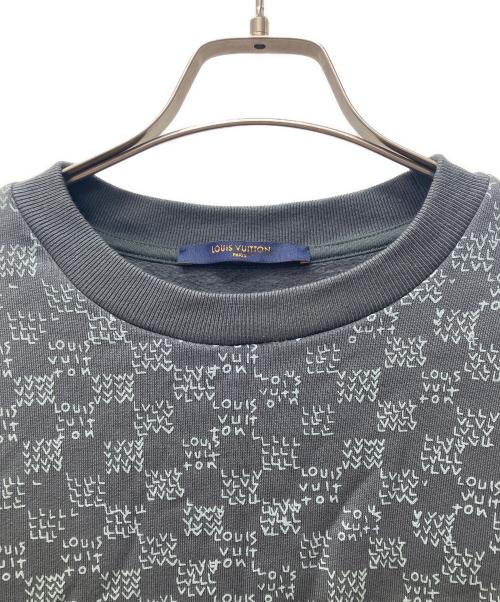LOUIS VUITTON（ルイ ヴィトン）LOUIS VUITTON (ルイ ヴィトン) ダミエスプレッドプリントスウェット グレー サイズ:Mの古着・服飾アイテム
