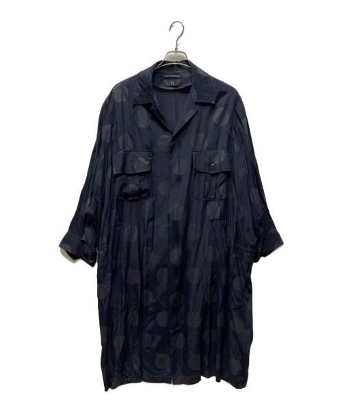 Y's（ワイズ）Y's (ワイズ) ドット柄コート ブラック サイズ:1の古着・服飾アイテム