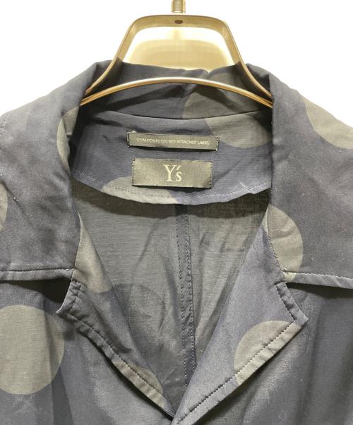 Y's（ワイズ）Y's (ワイズ) ドット柄コート ブラック サイズ:1の古着・服飾アイテム