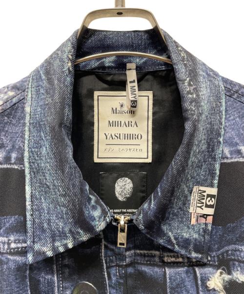 Maison MIHARA YASUHIRO（メゾン ミハラ ヤスヒロ）Maison MIHARA YASUHIRO (メゾン ミハラ ヤスヒロ) 転写デニムジャケット 25SS ネイビー サイズ:48の古着・服飾アイテム