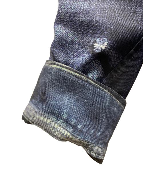 Maison MIHARA YASUHIRO（メゾン ミハラ ヤスヒロ）Maison MIHARA YASUHIRO (メゾン ミハラ ヤスヒロ) 転写デニムジャケット 25SS ネイビー サイズ:48の古着・服飾アイテム