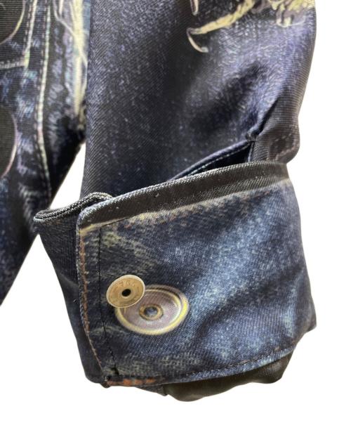 Maison MIHARA YASUHIRO（メゾン ミハラ ヤスヒロ）Maison MIHARA YASUHIRO (メゾン ミハラ ヤスヒロ) 転写デニムジャケット 25SS ネイビー サイズ:48の古着・服飾アイテム