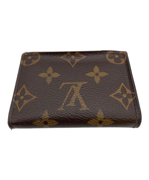 LOUIS VUITTON（ルイ ヴィトン）LOUIS VUITTON (ルイ ヴィトン) 3つ折り財布 レッド×ブラウンの古着・服飾アイテム