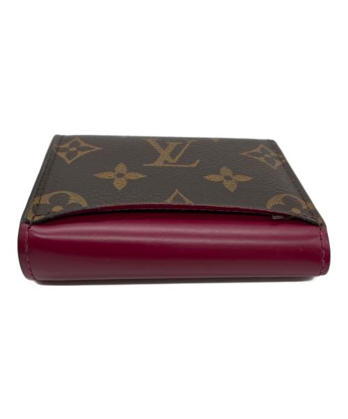 LOUIS VUITTON（ルイ ヴィトン）LOUIS VUITTON (ルイ ヴィトン) 3つ折り財布 レッド×ブラウンの古着・服飾アイテム