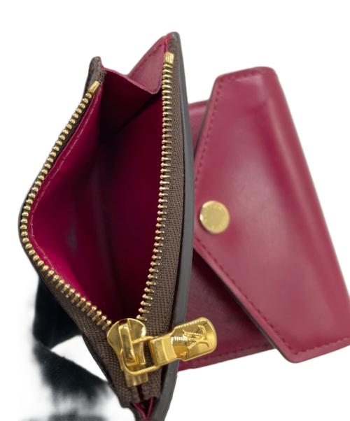 LOUIS VUITTON（ルイ ヴィトン）LOUIS VUITTON (ルイ ヴィトン) 3つ折り財布 レッド×ブラウンの古着・服飾アイテム