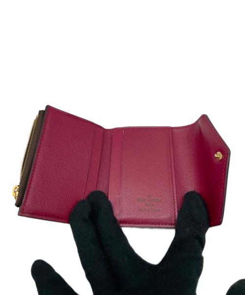 LOUIS VUITTON（ルイ ヴィトン）LOUIS VUITTON (ルイ ヴィトン) 3つ折り財布 レッド×ブラウンの古着・服飾アイテム