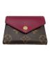 LOUIS VUITTON（ルイ ヴィトン）の古着「3つ折り財布」｜レッド×ブラウン