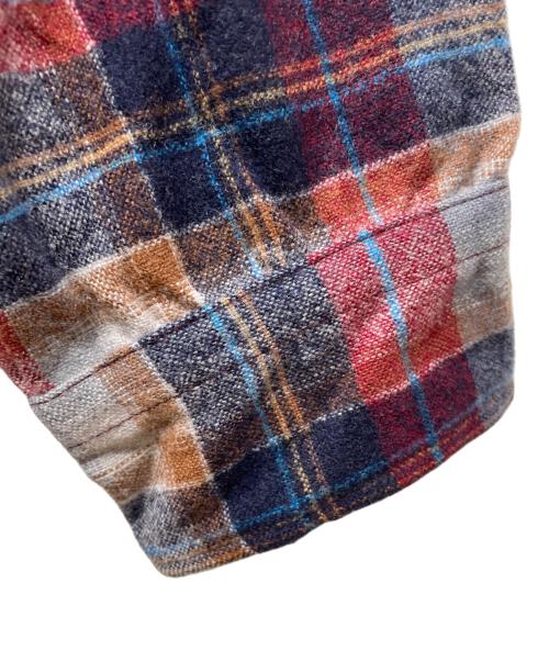 PENDLETON（ペンドルトン）PENDLETON (ペンドルトン) 長袖ウールシャツ ネイビー×レッド サイズ:Lの古着・服飾アイテム