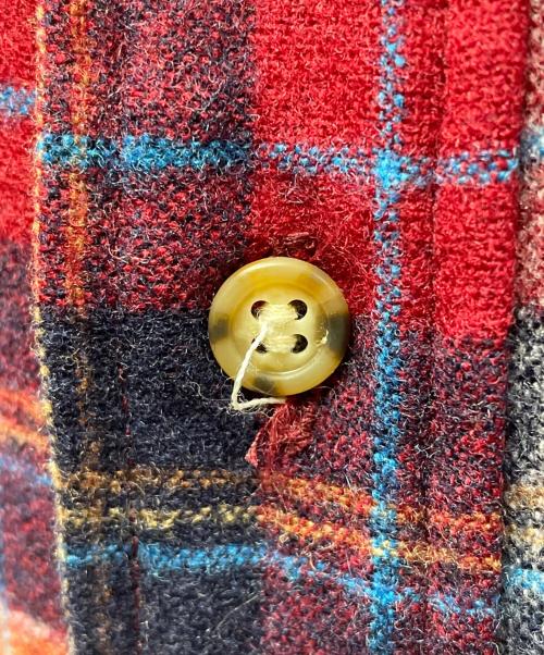 PENDLETON（ペンドルトン）PENDLETON (ペンドルトン) 長袖ウールシャツ ネイビー×レッド サイズ:Lの古着・服飾アイテム