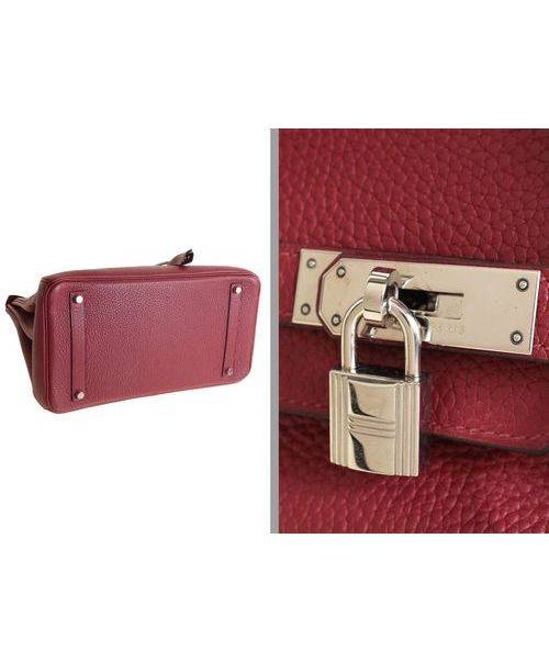 HERMES（エルメス）HERMES (エルメス) バーキン35 ルージュ(レッド) トリヨンクレマンス ルージュアッシュ シルバー金具□H刻印の古着・服飾アイテム
