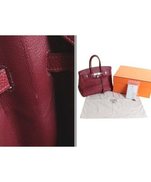 HERMES（エルメス）HERMES (エルメス) バーキン35 ルージュ(レッド) トリヨンクレマンス ルージュアッシュ シルバー金具□H刻印の古着・服飾アイテム