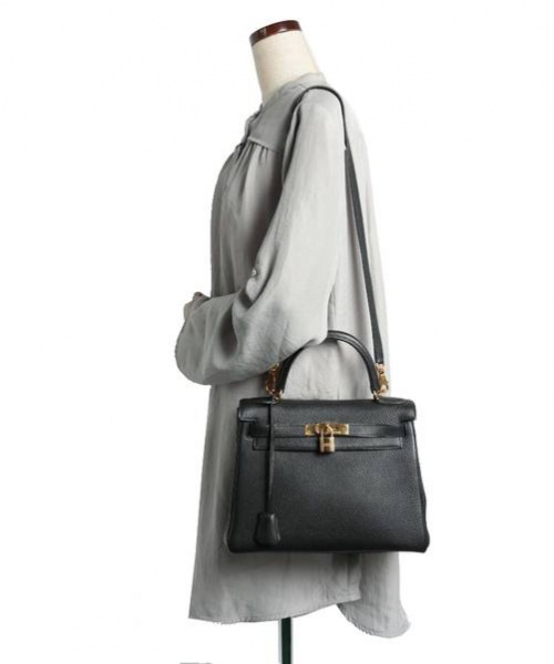 HERMES（エルメス）HERMES (エルメス) ケリーバッグ28 ブラック ケリー28 内縫い トゴの古着・服飾アイテム