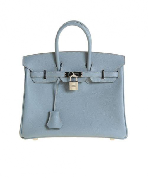 HERMES（エルメス）HERMES (エルメス) バーキン25 ブルーラン シルバー金具 □P刻印の古着・服飾アイテム