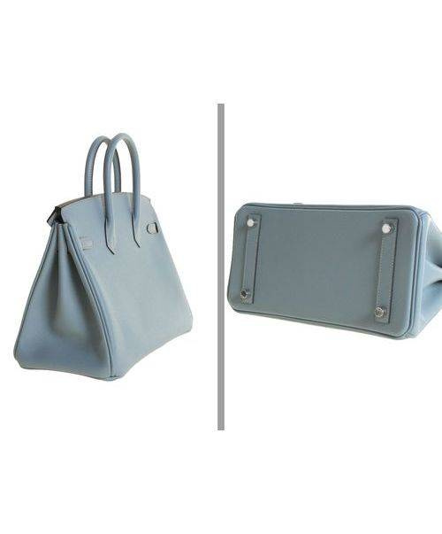 HERMES（エルメス）HERMES (エルメス) バーキン25 ブルーラン シルバー金具 □P刻印の古着・服飾アイテム