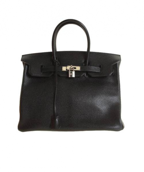 HERMES（エルメス）HERMES (エルメス) バーキン35 ブラック シルバー金具 □J刻印の古着・服飾アイテム