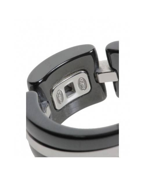 CHANEL（シャネル）CHANEL (シャネル) ウルトラコレクション　ラージリング ホワイトゴールド×ブラック サイズ:T56 K18WGの古着・服飾アイテム