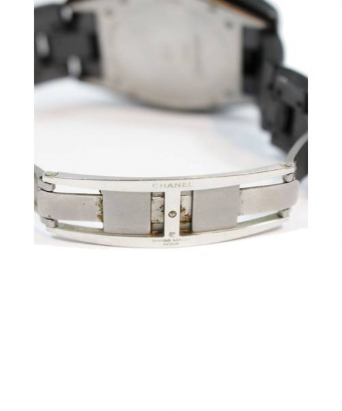 CHANEL（シャネル）CHANEL (シャネル) J12/ダイヤベゼル/センターダイヤ/リストウォッチ ブラック J12　センターダイヤ H1709 自動巻き セラミックの古着・服飾アイテム
