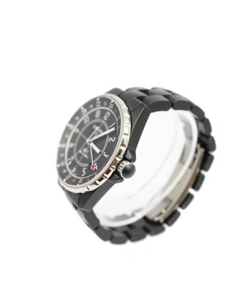 CHANEL（シャネル）CHANEL (シャネル) GMT リストウォッチ ブラックの古着・服飾アイテム