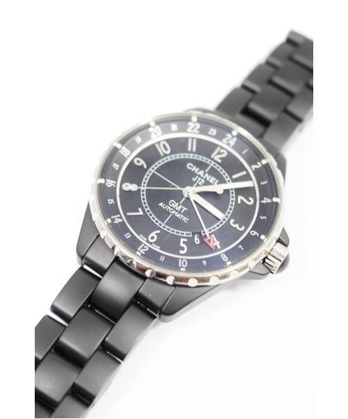 CHANEL（シャネル）CHANEL (シャネル) GMT リストウォッチ ブラックの古着・服飾アイテム