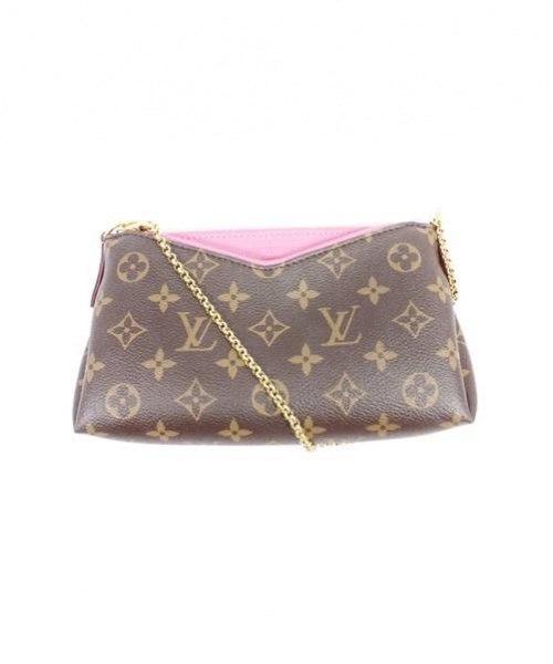 LOUIS VUITTON（ルイ ヴィトン）LOUIS VUITTON (ルイヴィトン) モノグラムパラス・クラッチ ブラウン×ピンク サイズ:-の古着・服飾アイテム