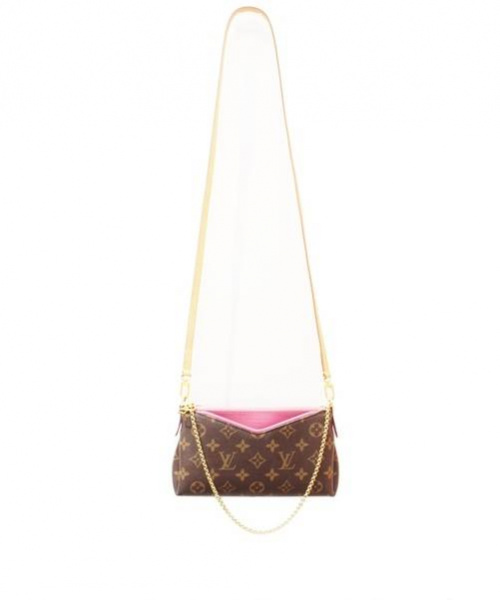 LOUIS VUITTON（ルイ ヴィトン）LOUIS VUITTON (ルイヴィトン) モノグラムパラス・クラッチ ブラウン×ピンク サイズ:-の古着・服飾アイテム