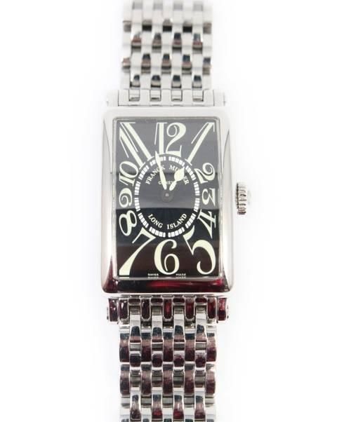 FRANCK MULLER（フランクミュラー）FRANCK MULLER (フランクミューラー) リストウォッチ ブラック ロングライランド 902QZ クォーツ ステンレススチールの古着・服飾アイテム