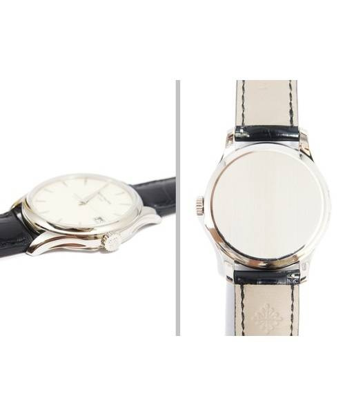 PATEK PHILIPPE（パテックフィリップ）PATEK PHILIPPE (パテックフィリップ) カラトラバ/5227G-001/リストウォッチ アイボリー カラトラバ 5227G-001 自動巻き クロコダイルの古着・服飾アイテム