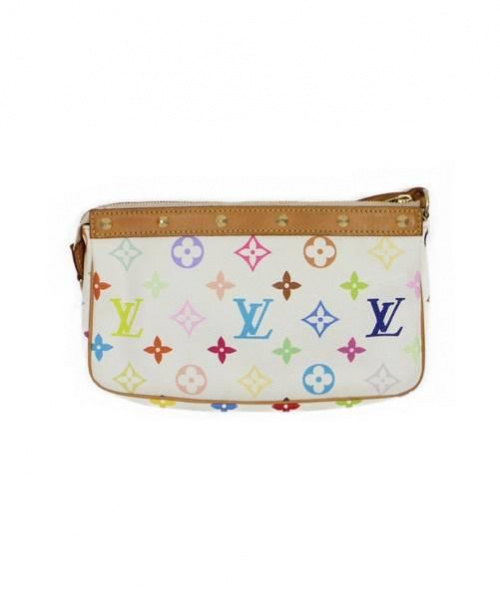 LOUIS VUITTON（ルイ ヴィトン）LOUIS VUITTON (ルイヴィトン) ポシェットアクセソワール ホワイト サイズ:- モノグラム・マルチカラー M92649 M92649 SL0023の古着・服飾アイテム