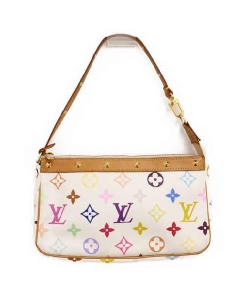 LOUIS VUITTON（ルイ ヴィトン）LOUIS VUITTON (ルイヴィトン) ポシェットアクセソワール ホワイト サイズ:- モノグラム・マルチカラー M92649 M92649 SL0023の古着・服飾アイテム