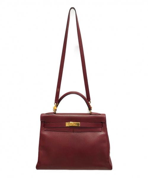 HERMES（エルメス）HERMES (エルメス) ケリー32 ボルドー サイズ:32  内縫い ヴォーエプソンの古着・服飾アイテム