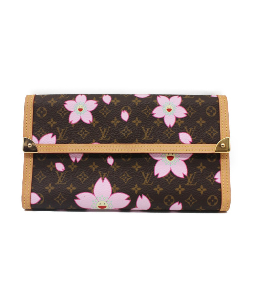 LOUIS VUITTON（ルイ ヴィトン）LOUIS VUITTON (ルイヴィトン) ポルトトレゾール・インターナショナル チェリーブロッサム サイズ:- チェリーブロッサム M92027 TH0033の古着・服飾アイテム