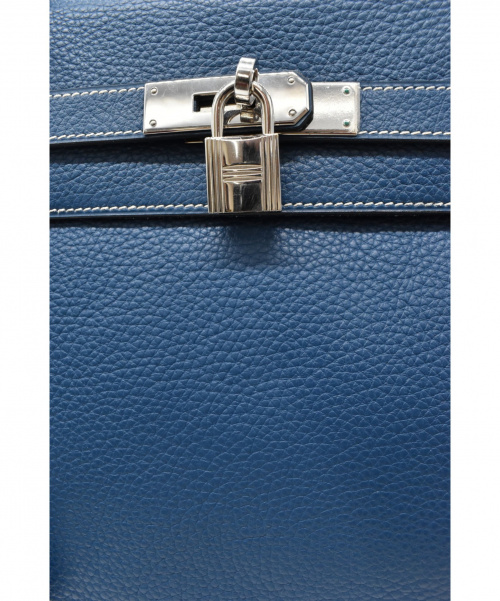 HERMES（エルメス）HERMES (エルメス) ケリーバッグ ブルー サイズ:35 ケリー35 内縫いの古着・服飾アイテム
