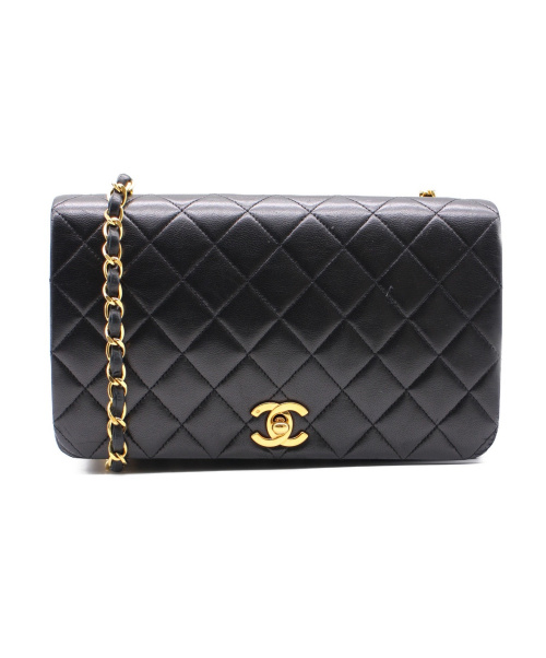 CHANEL（シャネル）CHANEL (シャネル) マトラッセ チェーンショルダーバッグ ブラック サイズ:- フルフラップ マトラッセ 1903116の古着・服飾アイテム