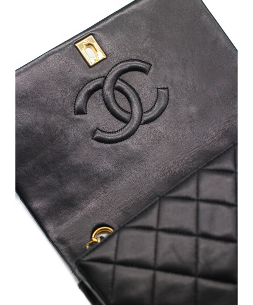 CHANEL（シャネル）CHANEL (シャネル) マトラッセ チェーンショルダーバッグ ブラック サイズ:- フルフラップ マトラッセ 1903116の古着・服飾アイテム