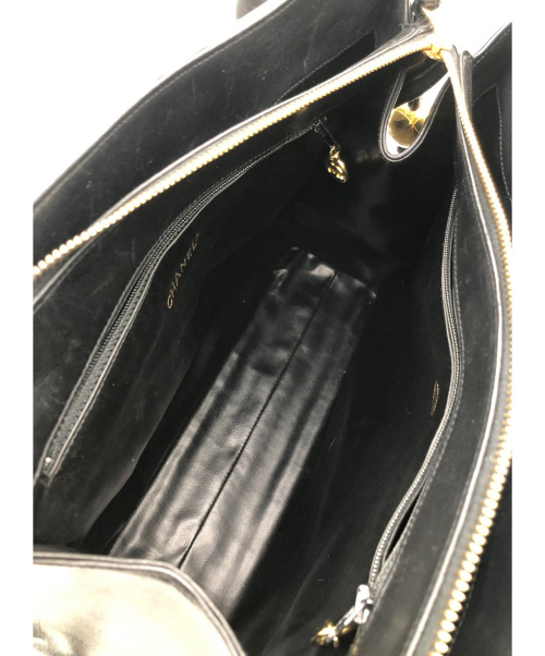 CHANEL（シャネル）CHANEL (シャネル) Vステッチ2WAYバッグ ブラック サイズ:- ■の古着・服飾アイテム