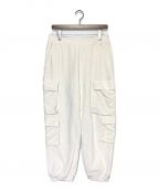 LOUIS VUITTONルイ ヴィトン）の古着「19SS Velour Monogram Pants」｜ホワイト