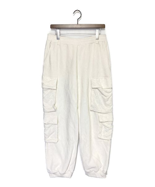 LOUIS VUITTON（ルイ ヴィトン）LOUIS VUITTON (ルイ ヴィトン) 19SS Velour Monogram Pants ホワイト サイズ:Ｍの古着・服飾アイテム