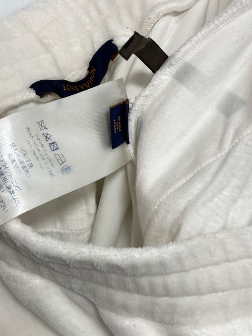 LOUIS VUITTON（ルイ ヴィトン）LOUIS VUITTON (ルイ ヴィトン) 19SS Velour Monogram Pants ホワイト サイズ:Ｍの古着・服飾アイテム