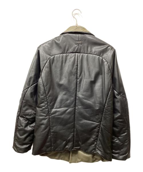 EMPORIO ARMANI（エンポリオアルマーニ）EMPORIO ARMANI (エンポリオアルマーニ) EMPORIO ARMANI　リバーシブルレザージャケット ブラック サイズ:46の古着・服飾アイテム