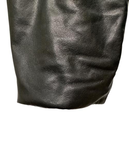 EMPORIO ARMANI（エンポリオアルマーニ）EMPORIO ARMANI (エンポリオアルマーニ) EMPORIO ARMANI　リバーシブルレザージャケット ブラック サイズ:46の古着・服飾アイテム