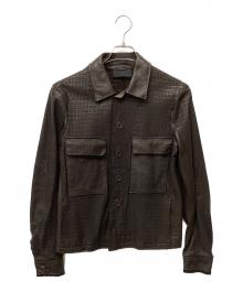 DIESEL Black Gold（ディーゼル ブラック ゴールド）の古着「レザージャケット」｜ブラウン