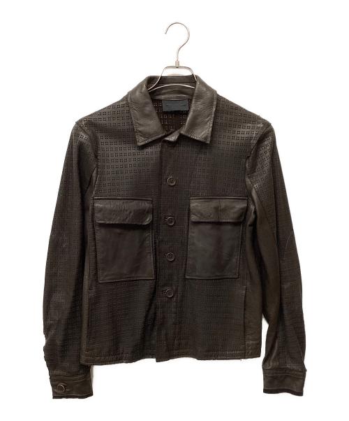 DIESEL Black Gold（ディーゼル ブラック ゴールド）DIESEL Black Gold (ディーゼル ブラック ゴールド) レザージャケット ブラウン サイズ:44の古着・服飾アイテム