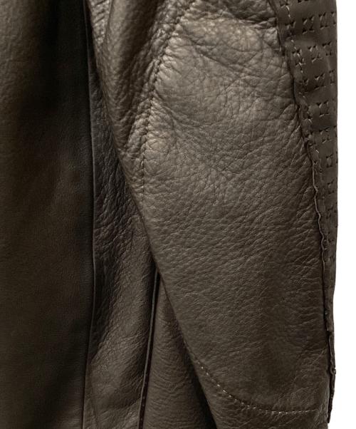 DIESEL Black Gold（ディーゼル ブラック ゴールド）DIESEL Black Gold (ディーゼル ブラック ゴールド) レザージャケット ブラウン サイズ:44の古着・服飾アイテム