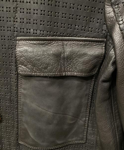 DIESEL Black Gold（ディーゼル ブラック ゴールド）DIESEL Black Gold (ディーゼル ブラック ゴールド) レザージャケット ブラウン サイズ:44の古着・服飾アイテム